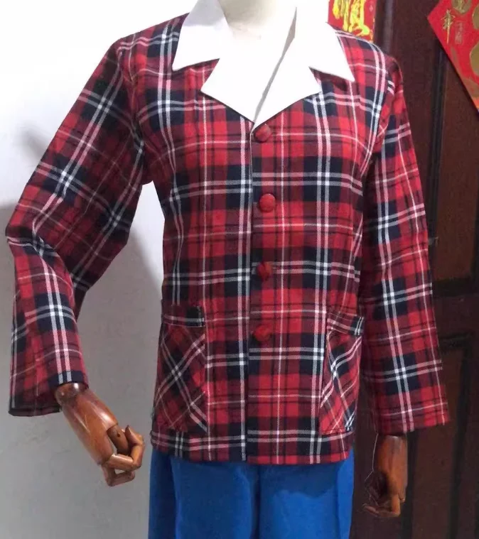 

Китайская женская куртка 70-х годов, сценическое представление, винтажная сетка, деревенская девушка