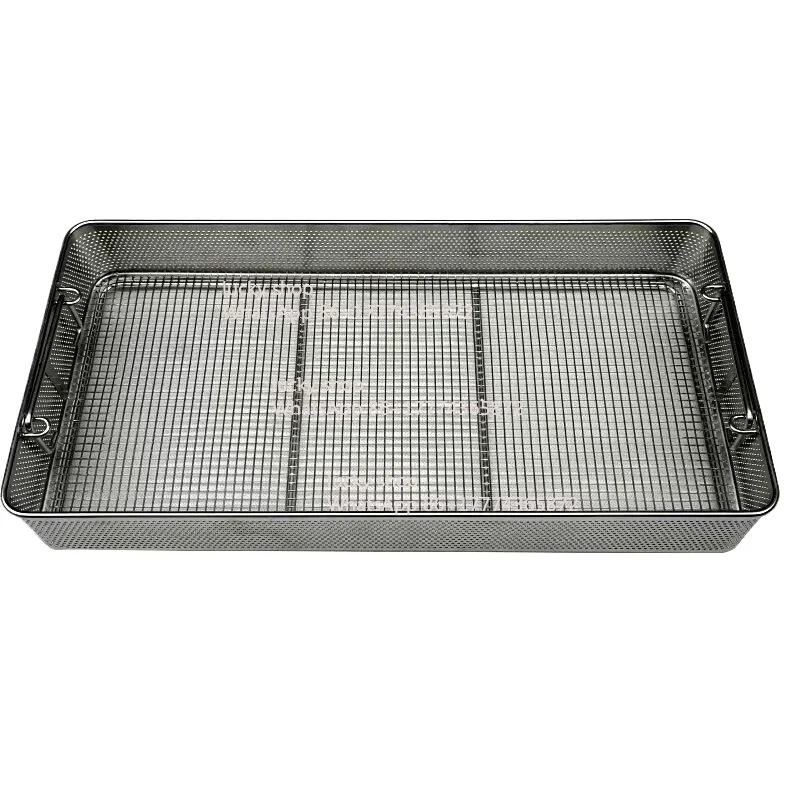 Medical Stainless Steel  Sterilization Frame Storage, Cleaning Basket Endoscope Laparoscopic Sterilization Box