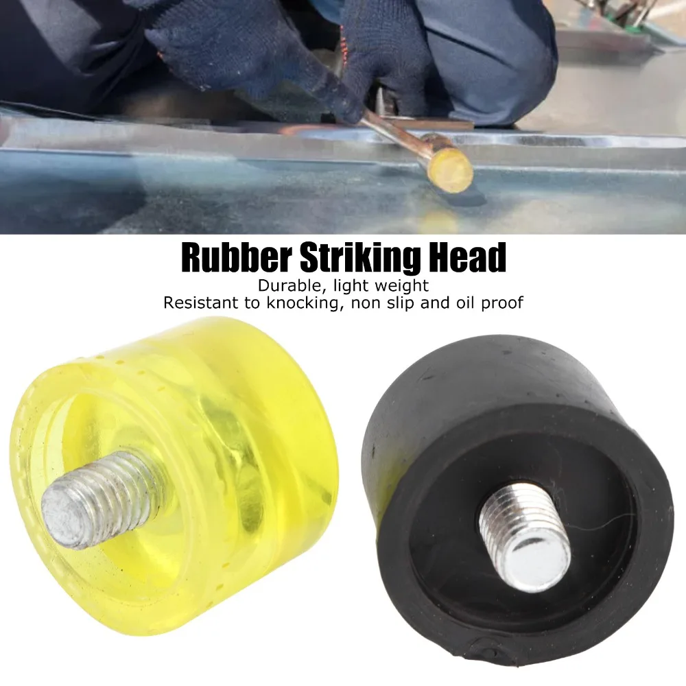 4PCS Replacement Flexible Rubber Striking Head Replaceable Hammer Replacement Tips Mallet Replacement Heads Dead Blow Hammer