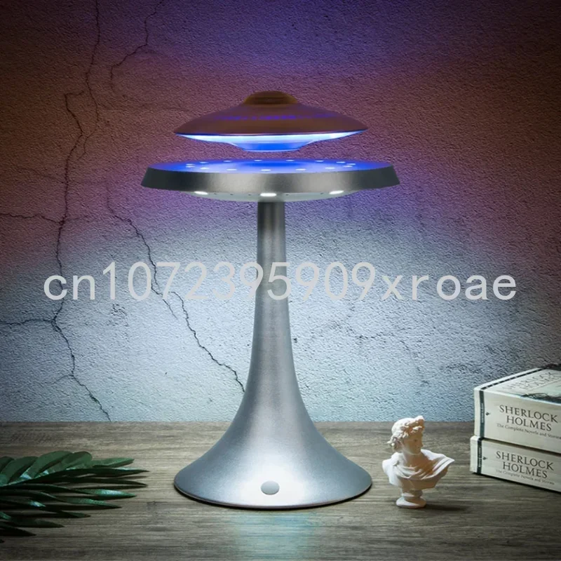 Advanced Magnetic Levitation UFO Wireless Portable Speaker with LED Table Lamp for Illumination&Audio Player