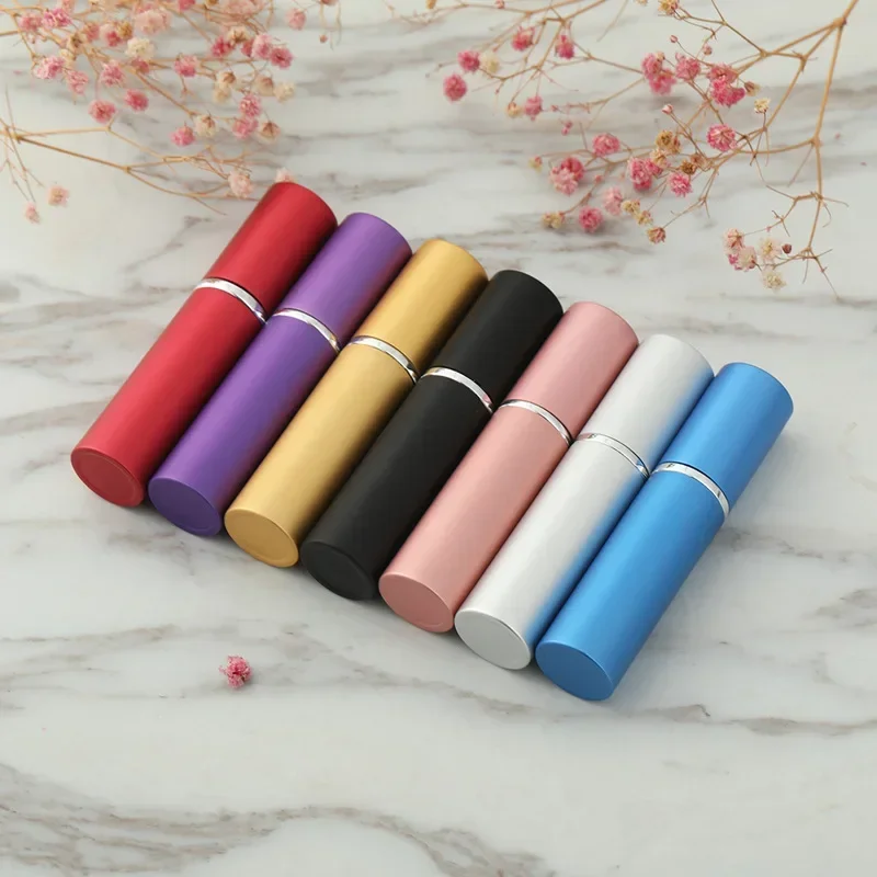 5ml Mini  Portable Refillable Perfume Bottle Aluminum Spray Bottle Travel Container with Empty Atomizer Bottles