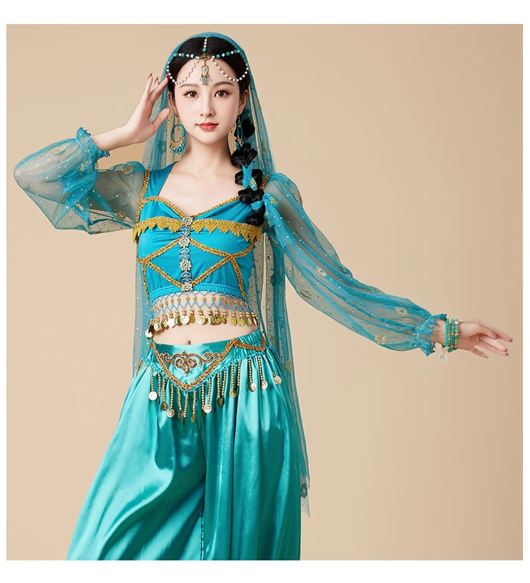 Indian dance performance attire top exotic ethnic Xinjiang dance belly dance clothing