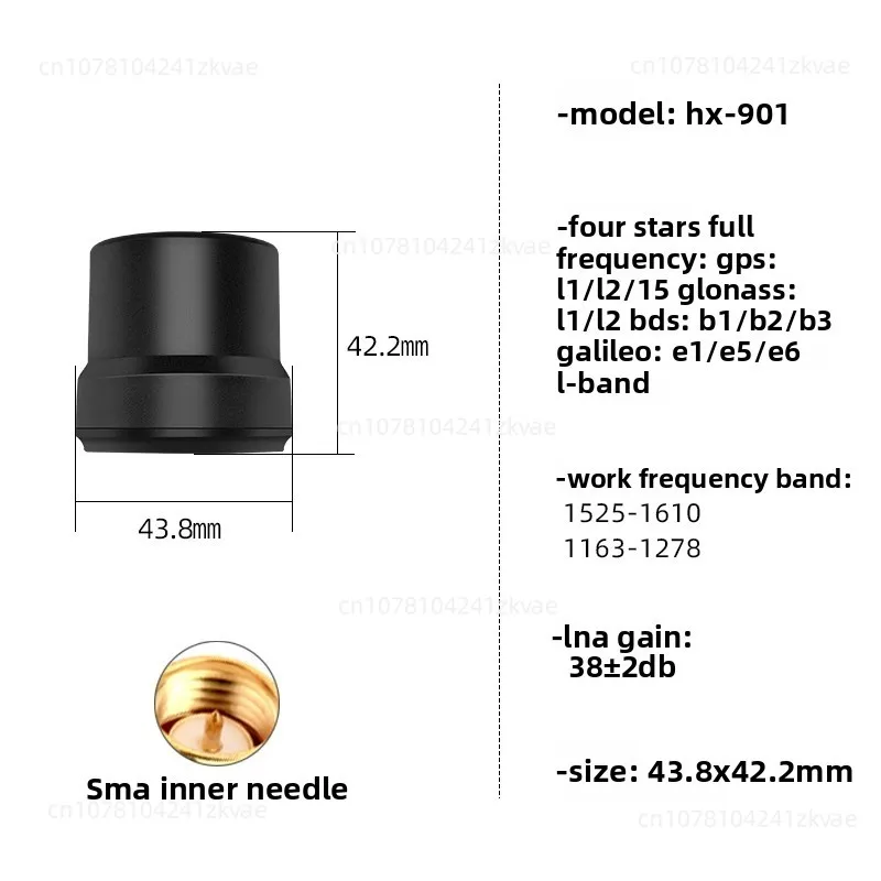 

GNSS Helix Antenna HX-901 HX-501 GPS L1 L2 L5 GLONASS GALILEO For RTK UAV GIS survey intelligent driving Replace CHX602A CH7609A