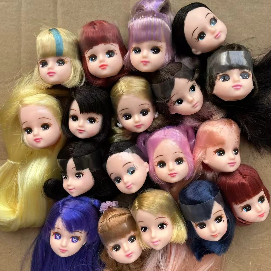 

MINISO Licca Bobo волосы куклы головы DIY декор для кукол фигурки Licca Jenny Friends детали головы куклы девушка коллекционные подарки игрушки