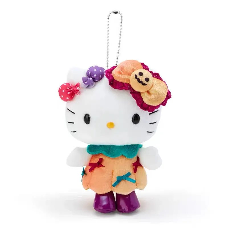 Sanrio Hello Kitty Candy Hair Accessory Halloween Keychain Cartoon Backpack Pendant Doll Children Charm Toys Birthday Gift