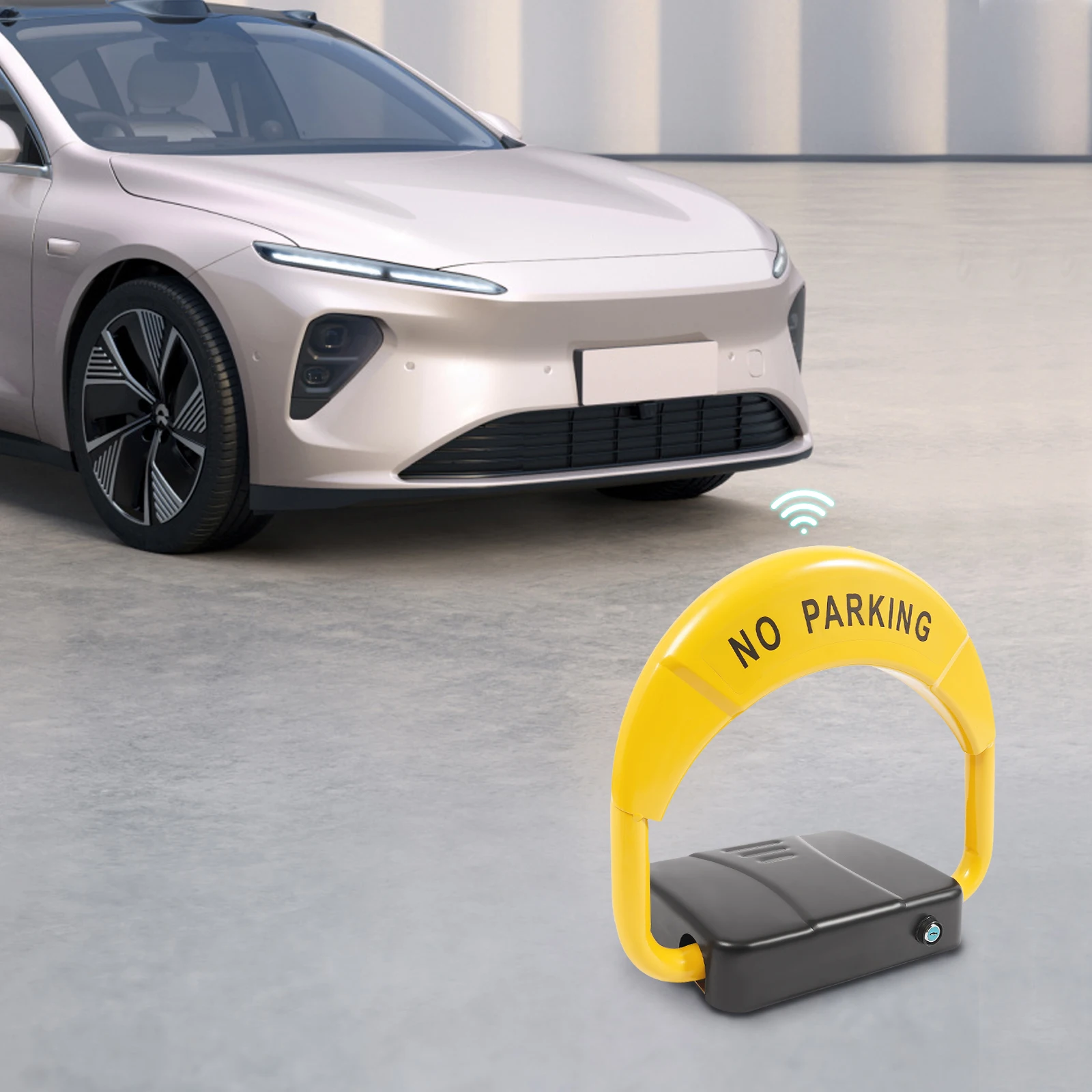 قفل ركن السيارة يعمل بالتحكم عن بعد، حاجز وقوف السيارات التلقائي عالي الوضوح، قفل مساحة وقوف السيارات المضاد للتصادمات