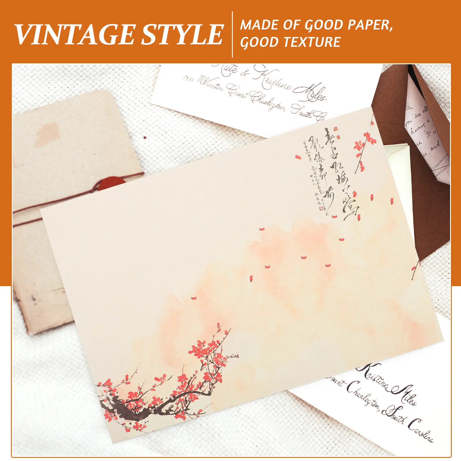 

80 листов винтажной бумаги для писем, набор чистой бумаги для письма, гладкая плотная канцелярская бумага для открыток, благодарственных записок, приглашений