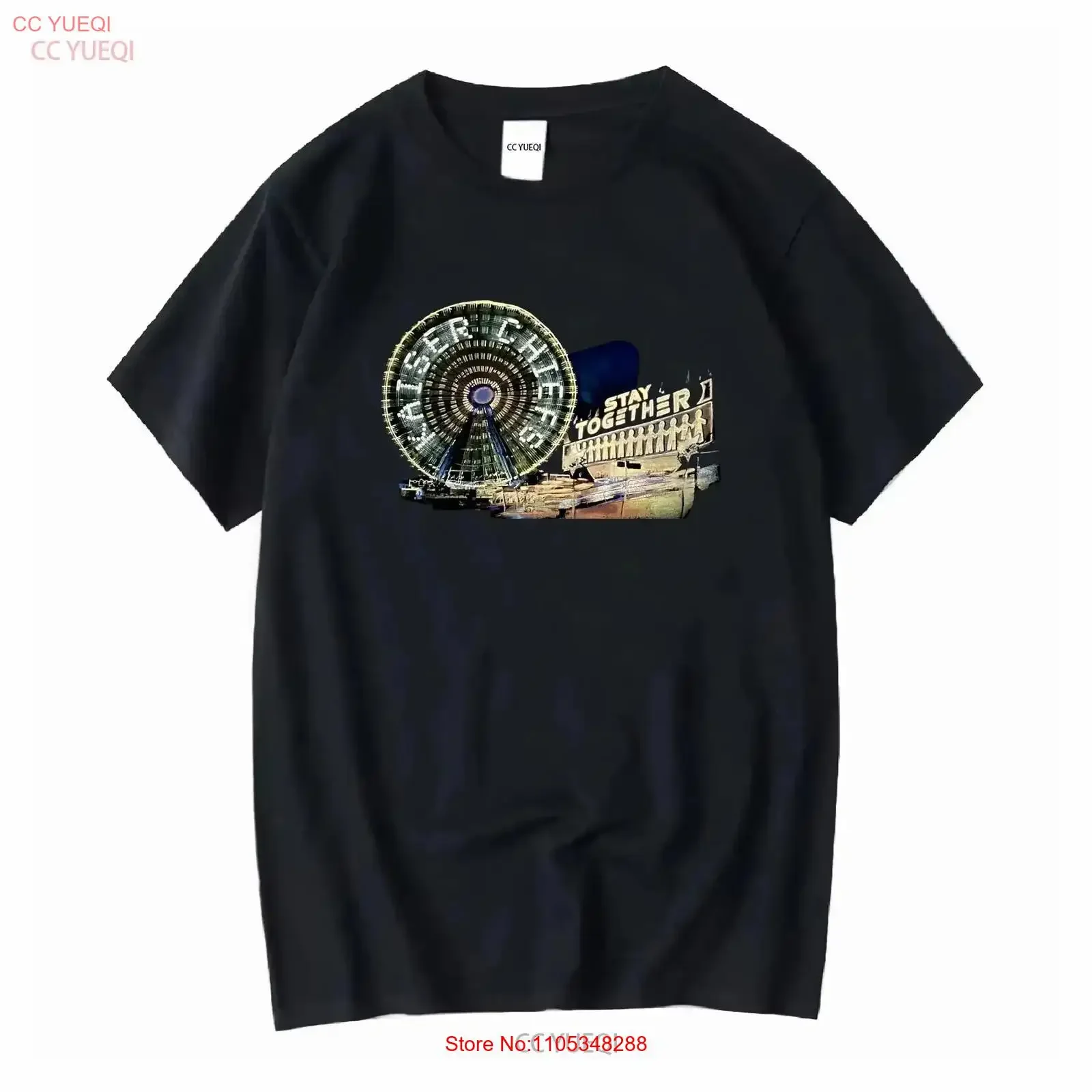 Camiseta de la banda de rock indie britpop Kaiser Chiefs, estilo vintage, lavada, suave, versátil, para uso diario, elástica y elegante