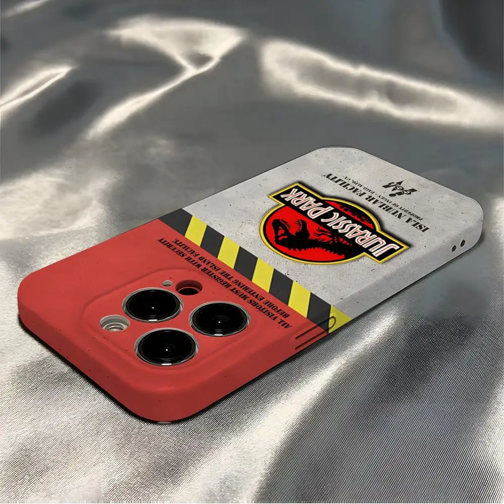 حافظة هاتف J-Jurassic Park Dinosaur World لهاتف آيفون 16 برو ماكس 15 برو 13 14 12 11 8 7 Plus X XR XS Max غطاء شامل #2
