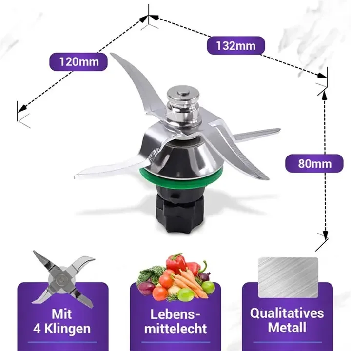 Akcesoria Nóż mieszający do noża Thermomix TM5 TM6 Wymienne ostrze do robota kuchennego Thermomix Vorwerk TM5