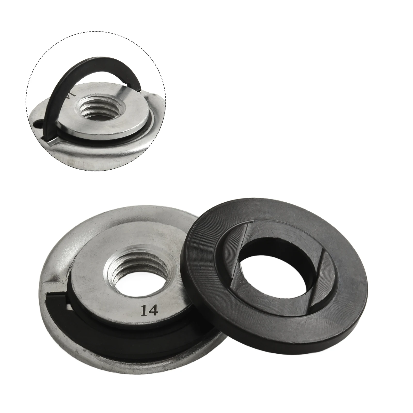 For M14 Quick Release Self-locking Grinder Pressure Plate Flange Nut Powers Chuck Angle Grinder For Grinding Wheels
