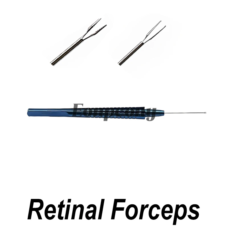 25G 23G Retinal Forceps Capsulorhexis Forceps Serrated Forceps