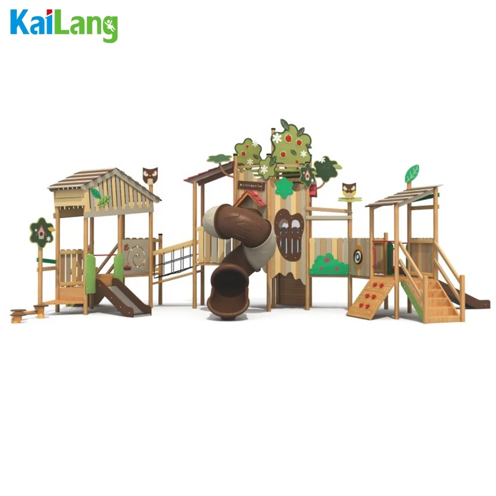 Деревянный балансировочный мост-качели для детей, высококачественное уличное спортивное оборудование для лесных и садовых парков развлечений