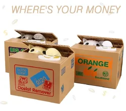 Electronic Safe Box for Kids Cute Cat Panda Piggy Bank Coin Deposit Ensure Safe Money Saving and Financial Education Tools