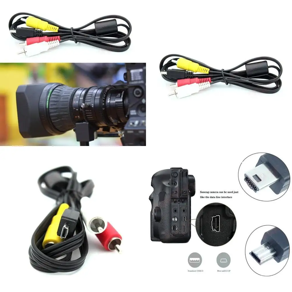 

Y1UB Replacement AVC-DC400ST Stereo AV Video RCA Cable Cord for EOS 1D