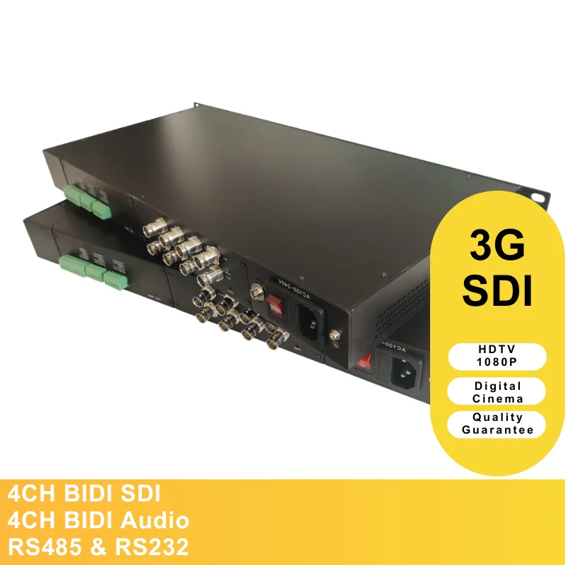 

Fiber Video Converter to 4CH Bidi 3G SDI with Audio and Data TX/RX Kits