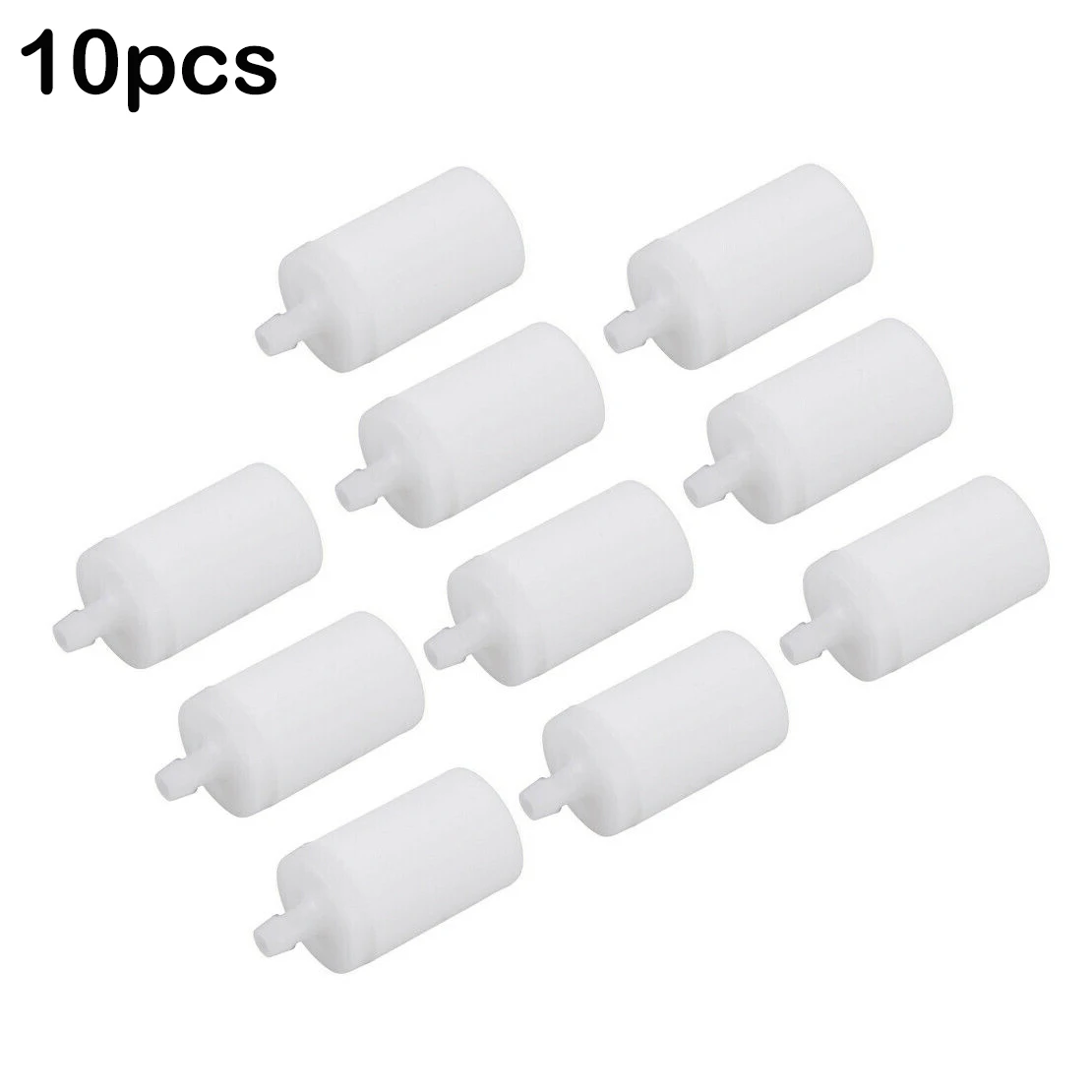 10Pcs Fuel Filter For Husqvarna Chainsaw 50 51 55 61 268 272 XP 345 350 351 353 High Quality White Solid Plastic Fuel Filters