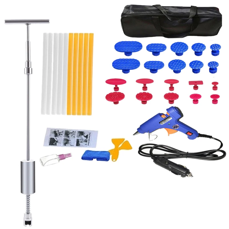 

36Pcs/Set 12V 20W Glue-Gun Car Hail Removal Dent Repair Tool Dent Puller Hammer Car Painless Dent Repair Repair Kit