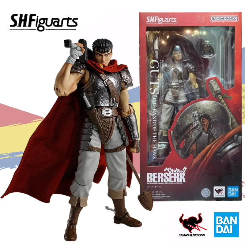 

Bandai original SHFiguarts SHF Berserk Guts The Band of the Hawk anime action figure finished model ornaments collection gift