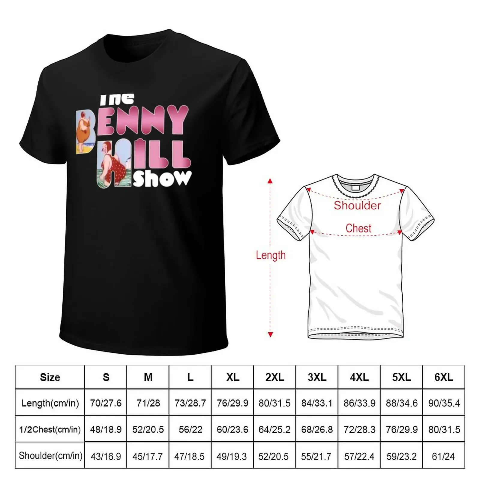 Benny Hill logo (clean) T-Shirt boys animal print hippie clothes graphics t shirts for men cotton