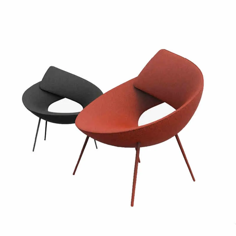 

Italian minimalist creative designer croton, study hotel living room leisure chair, Nordic style special-shaped recliner