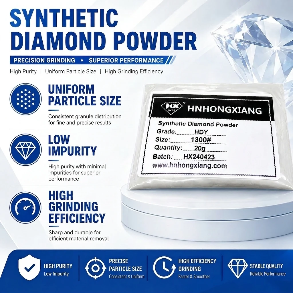 High Quality HDY Diamond Powder For Making Slurry Tools For Polishing Industrial Synthetic Polished Diamond Powder
