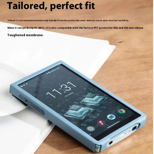 Imagen 2 del producto FiiO SK-JM21 reproductor MP3 funda protectora de cuero PU funda antideslizante fácil de desmontar reproductor de música FiiO JM21 funda personalizada regalo
