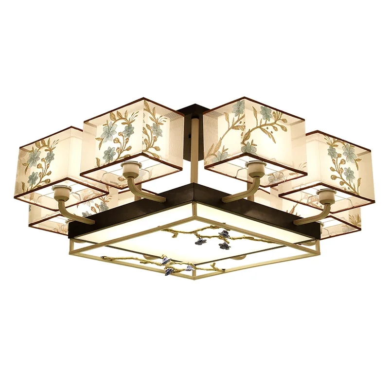 

New Chinese lamps, Chinese style zen, living room bedroom, room dining room study lamp, whole house LED lamps