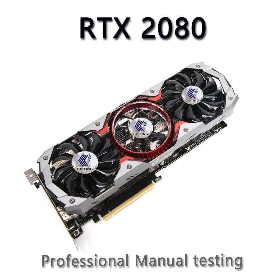 Used  GeForce RTX 2080 8GB RTX 2080 Super 8GB RTX 2080 Ti 11GB 12nm 352bit Graphics Cards GPU Video Card Desktop PC