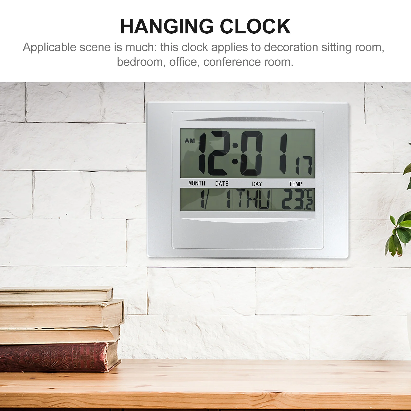 

Thermometer Accurate Digital Temperature Number Office Electronic Calendar Hotel