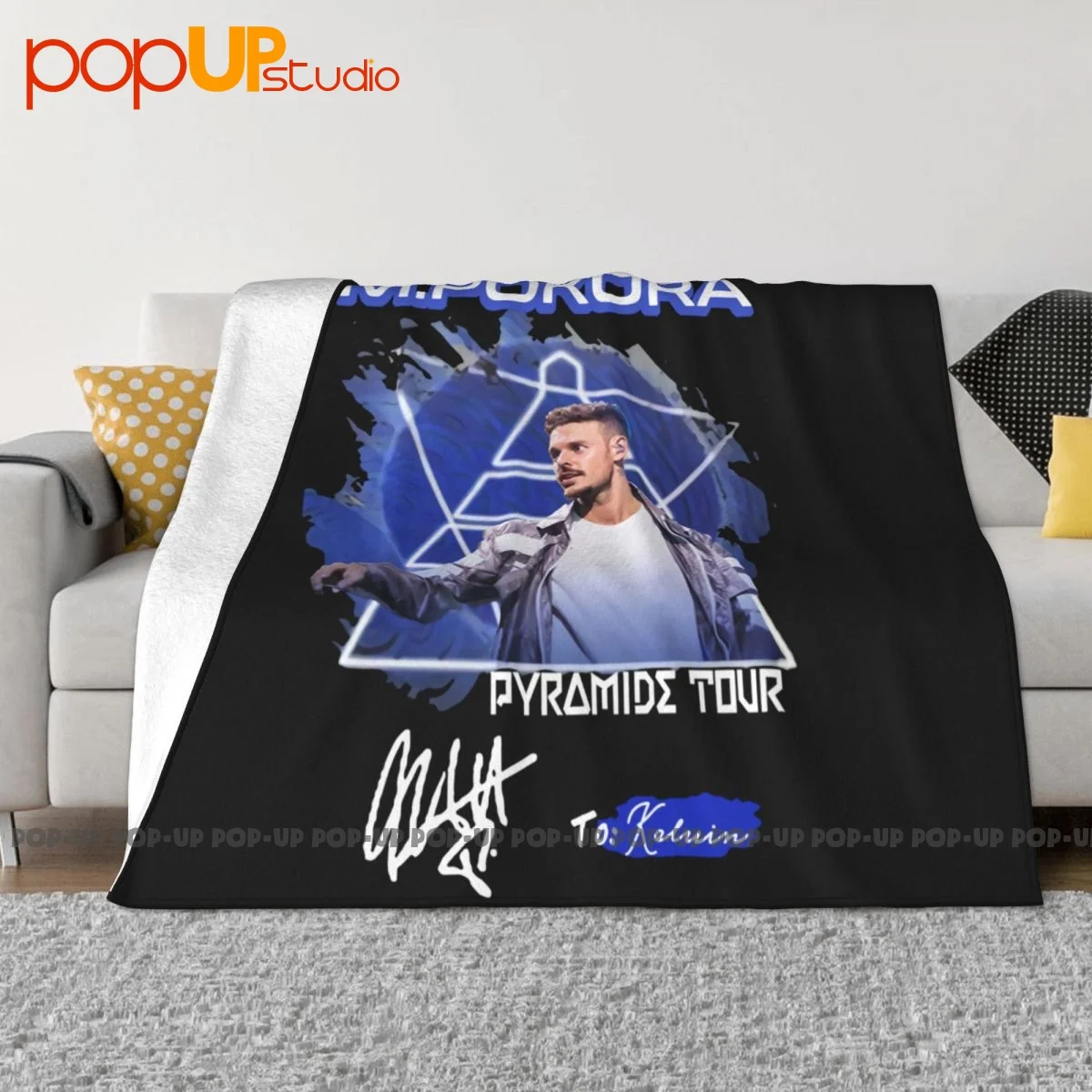 M.Pokora Pyramide Tour Signature Blanket Sheet New Style Breathable Bedding Supply Mechanical Wash