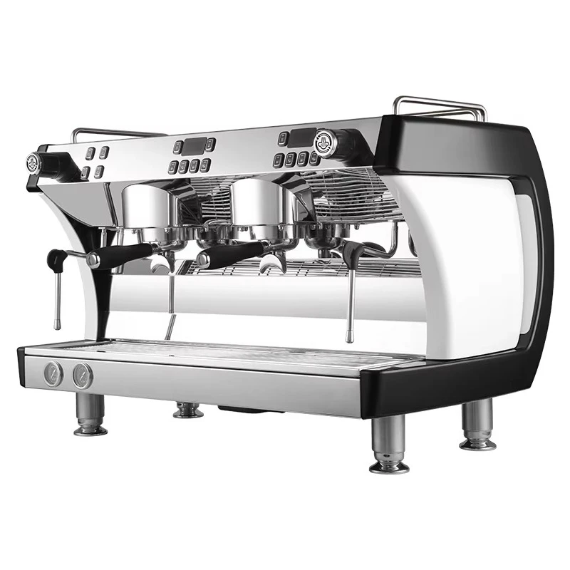 Retro Style 2 Group Stainless Steel Professional Commercial Espresso Coffee Machine for Coffee Shop, Cappuccino Maker