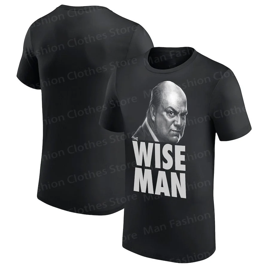 

Футболка с портретом Paul Heyman The Wise Man, мужская и женская весенняя одежда, новая мужская и женская футболка с коротким рукавом в повседневном стиле