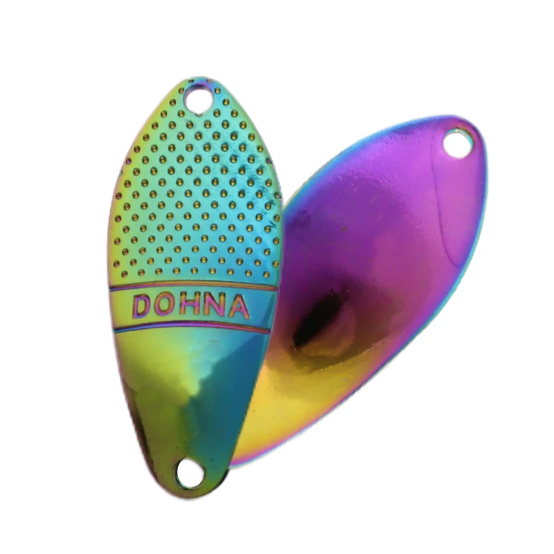 Peche Leurre Pesca Spoon ca. 3g 30mm Bunter Spoon-Köder aus Kupfermetall, Angelköder, Schwimmköder für Forelle, Chub, Barsch, Lachs