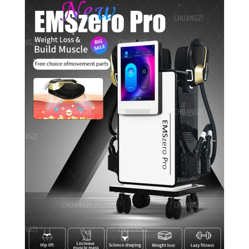 

EMSZERO NEO RF Slimming 6500w EMSzero Body Sculpting EMS HIEMT PRO Butt Stimulating Salon Machine