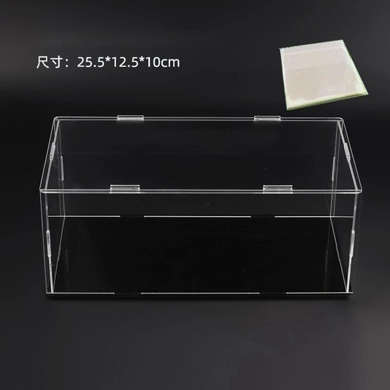 1 Transparent Display Cabinet Suitable For Die-Cast Model Toy Car Dustproof Model Doll Storage Box