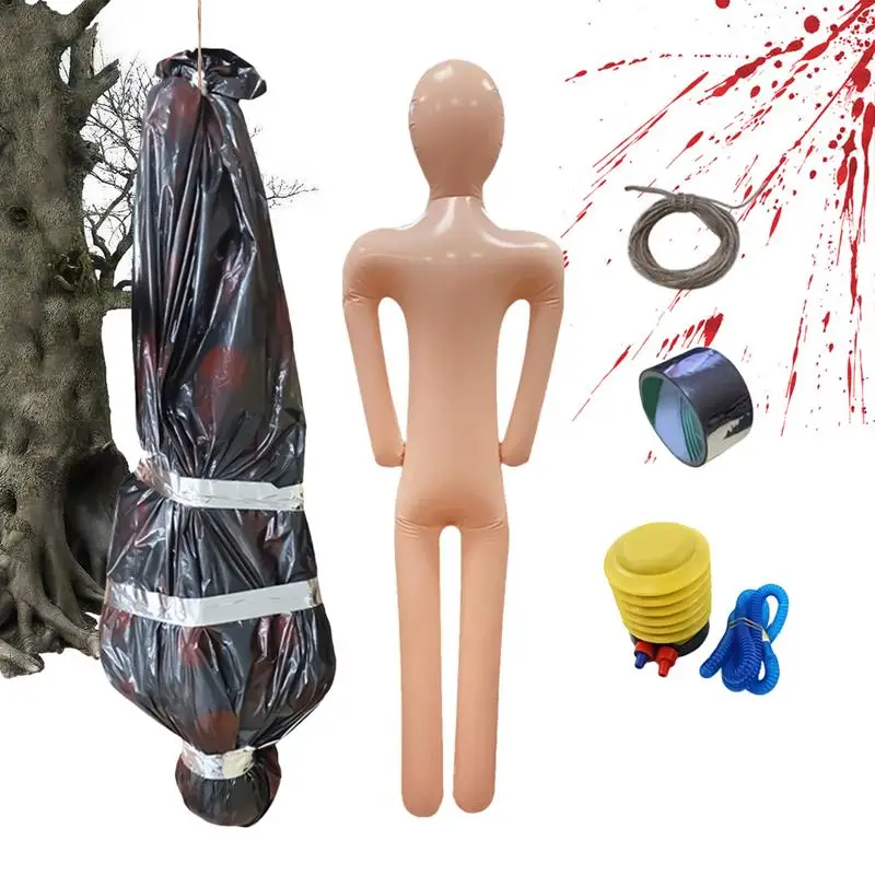 

Halloween Inflatable Corpse Halloween Blow-up Body Props Scary Halloween Body Yard Inflatables Halloween Inflatable Corpse Prop