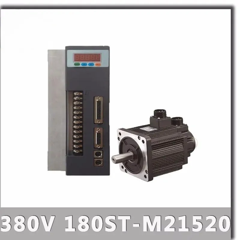 380V 4.5KW 180ST-M21520 AC Servo motor 2000RPM 21.5N.M. 4500W Three-Phase ac drive permanent magnet Matched Driver AASD-40A