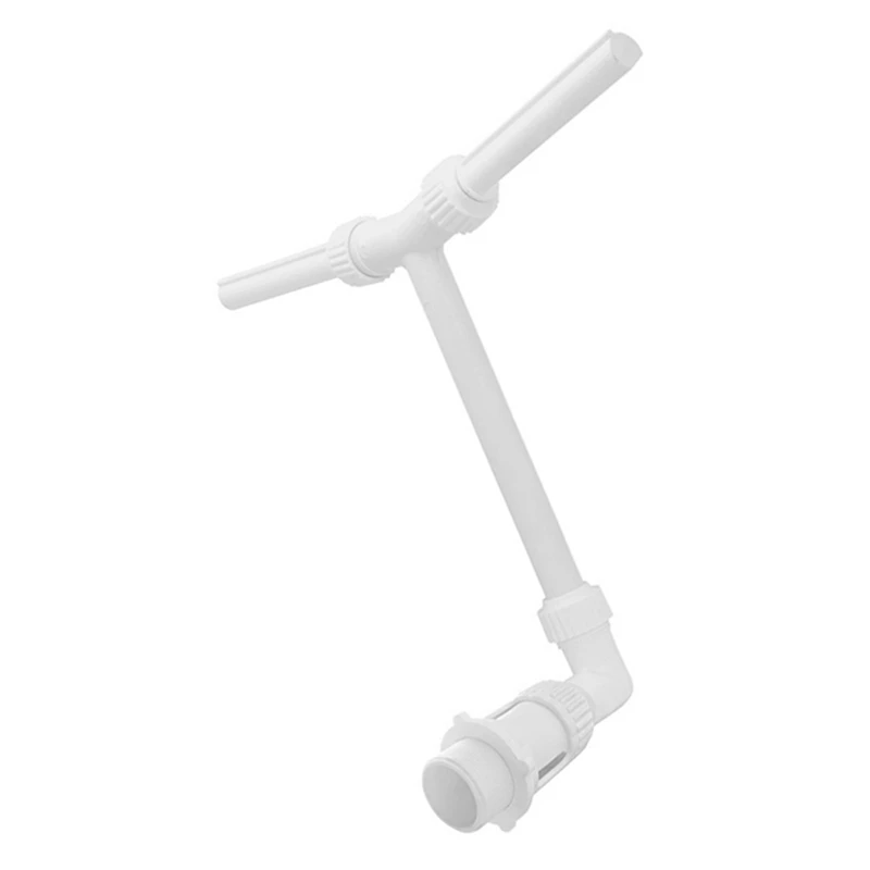 Pool Fountain Adjustable Dual Jet Swimming Pool Waterfall Fountain, Ground and Underground Pool Accessory-DTB1