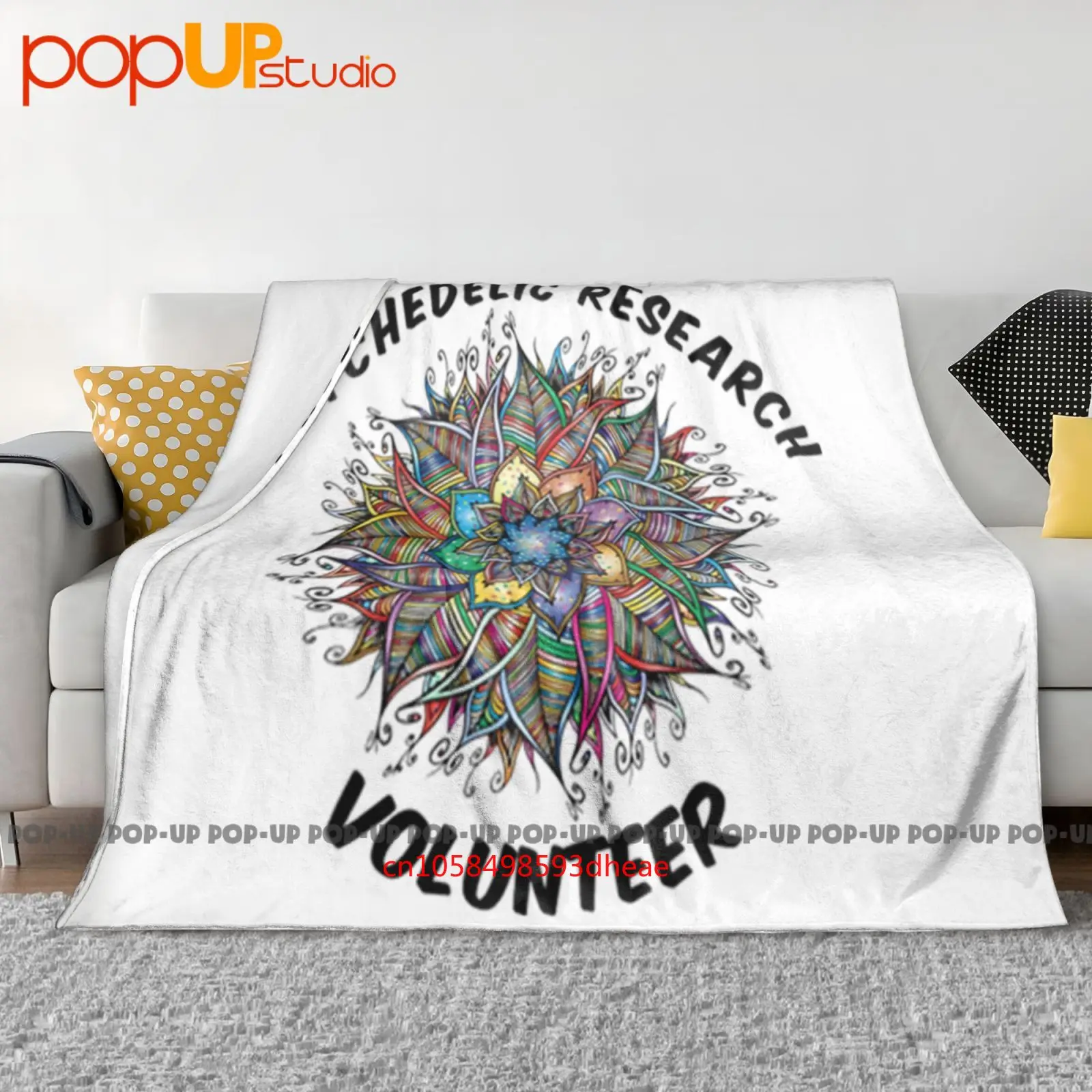 Psychedelic Research Volunteer Terence Mckenna Magic Mushroom Ultra-Soft Blanket Quilt Winter Sofa Cover Bed Covers