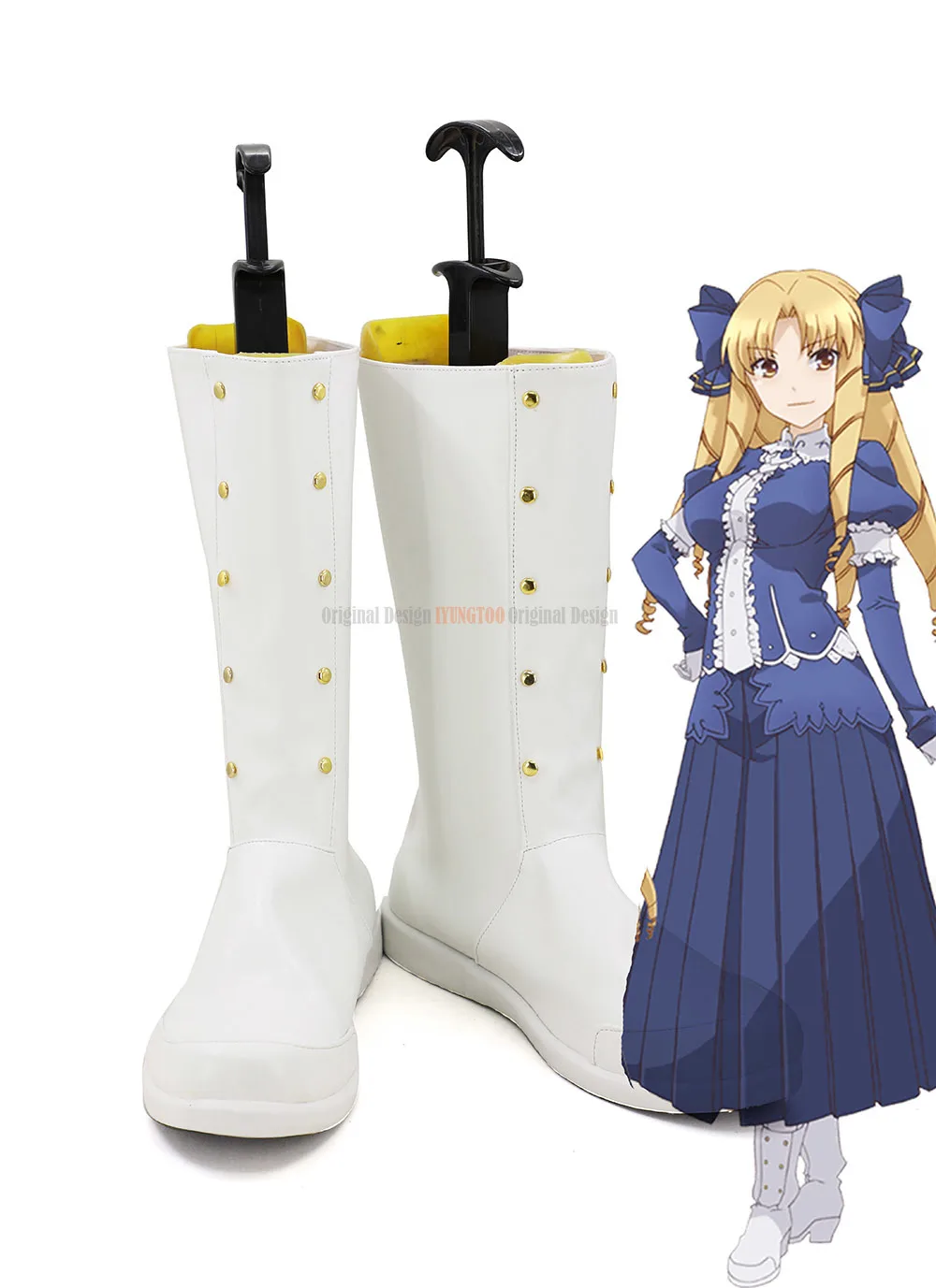 

Luviagelita Edelfelt Shoes Cosplay Fate kaleid liner Luviagelita Edelfelt Cosplay Boots White Shoes Custom Made