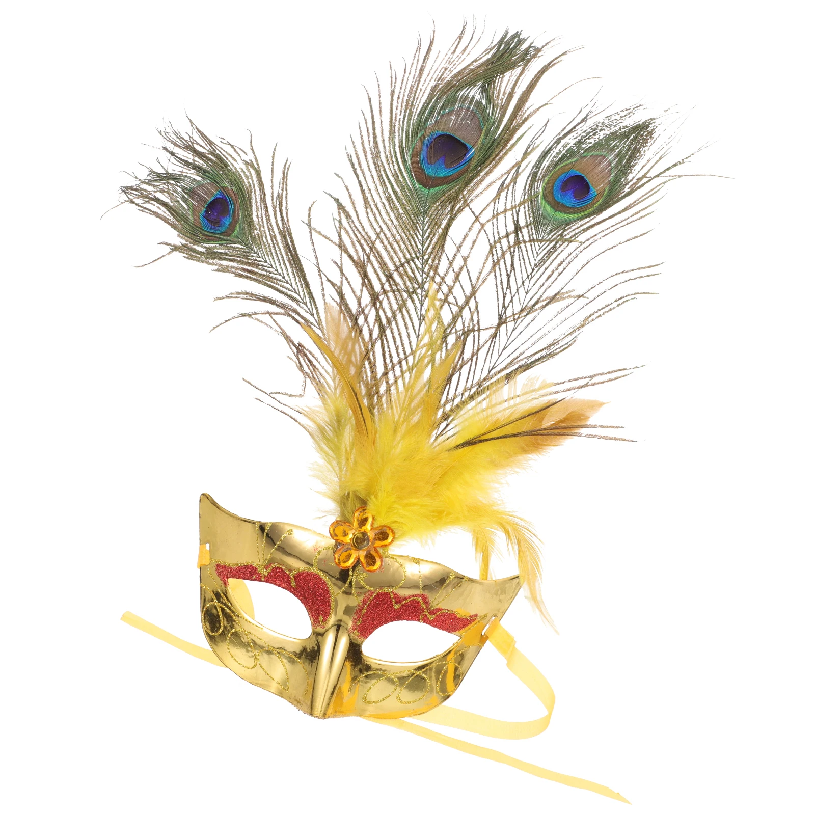 

1pcs Peacock Green Christmas Costume For Kids Adults Party Game Wearable Plastic Face Masquerade Fun Mask Christmas Plastic