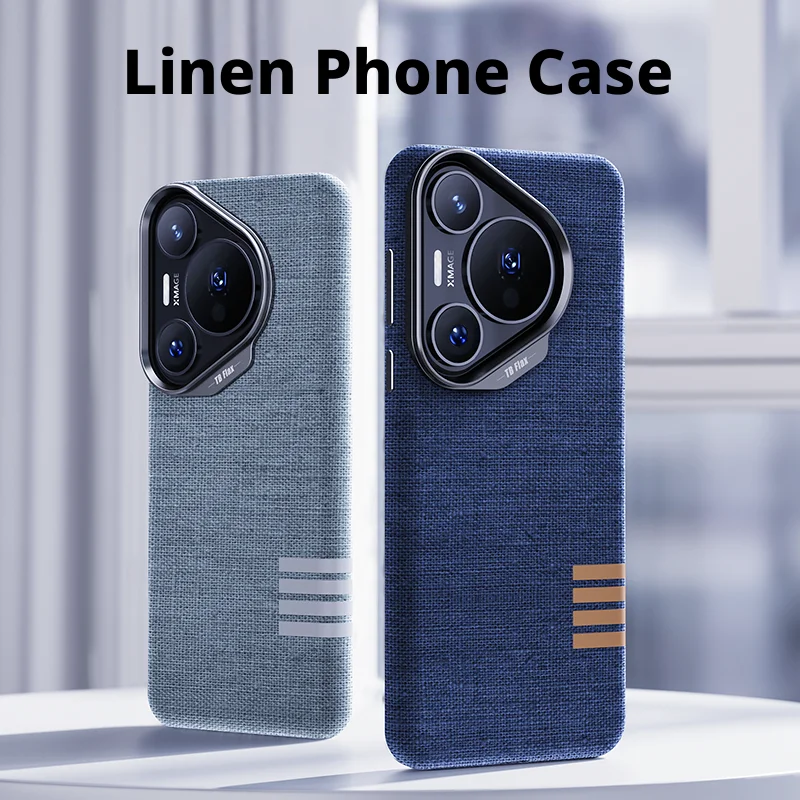 

High End Business Magnetic Leather Case For Huawei Pura 70 Ultra/70 70 Pro/70 Pro Plus Technology Fabric Wireless Charger Cover