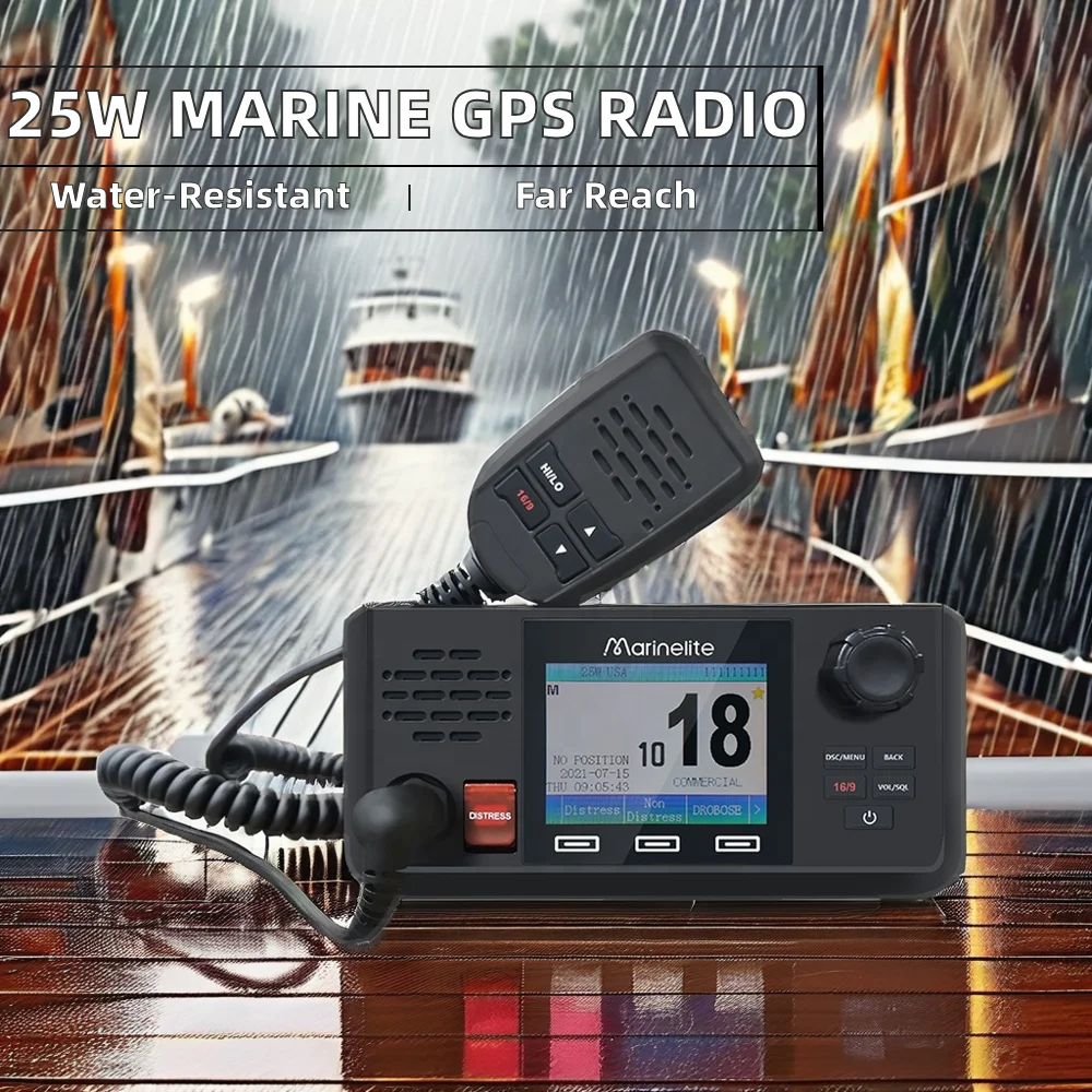 

Hot Sale New IP67 Display VHF Transceiver for Boats Marine Radio Receiver with AIS/VHF VHF Radio Receiver for Marine Supplies