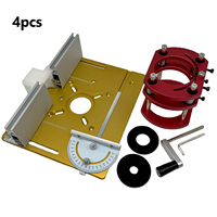 Router Table Insert Plate Router Lift Kit For 65mm Diameter Motors Woodworking Workbench Trimmer Engraving Machine Tool Aluminum