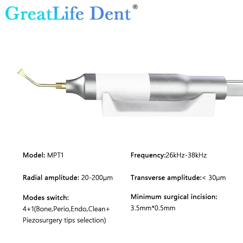 GreatLife Dent Dental Touch Screen Ultrasonic Surgery Unit Piezo Bone Cutter Motor Ultrasurgery Piezosurgery Device With 6 Tips