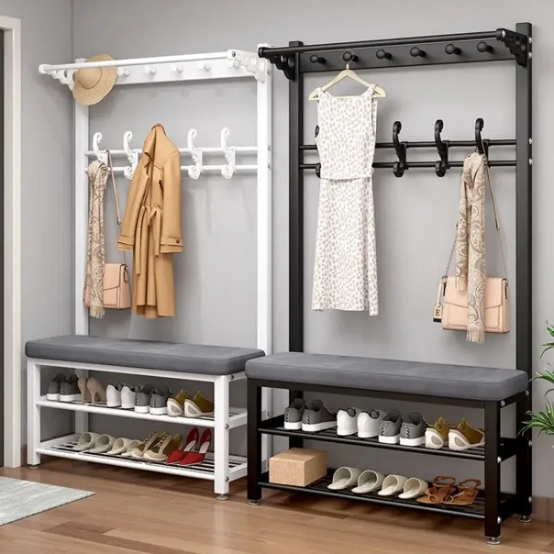 Metal Clothes Coat Racks Living Room Organizer Shelves Corner Hanging Clothes Display Recibidor Mueble Entrada Furniture