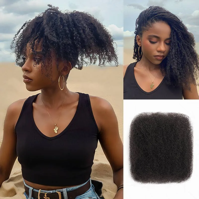 

Бразильские афро-кудрявые человеческие волосы для плетения волос Remy Bundle Remy Bulk Hair No Attachment Peruvian Q V R Afro Kinky