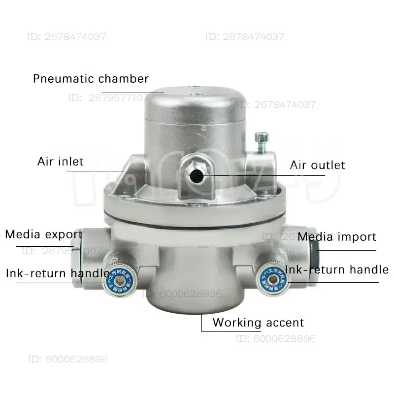 For Gravure Printing And Coating Machine Industrial Grade Glue Ink Pump HL2002 Pneumatic One-Way Diaphragm Suction Pump