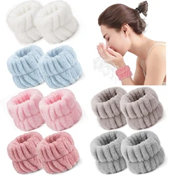 2/3Pcs Spa Headband Wristband for Washing Face Microfiber Makeup Towel Hair Bands Washband Scrunchies Absorbent Wrist Sweatband